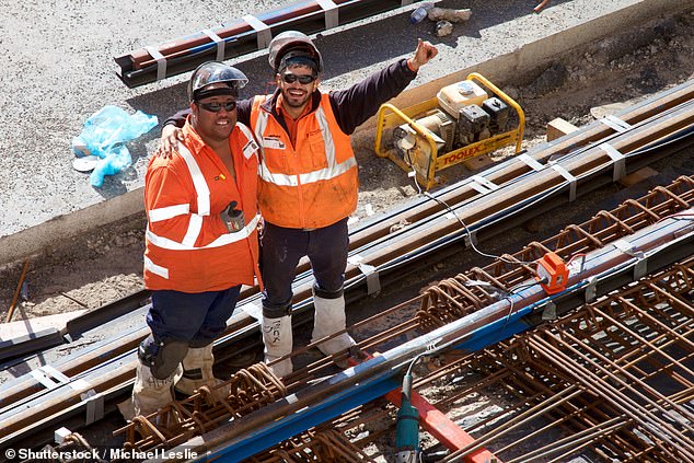 The former tradie turned doctor says his decade on construction sites taught him skills he now uses every day in the hospital (stock image)