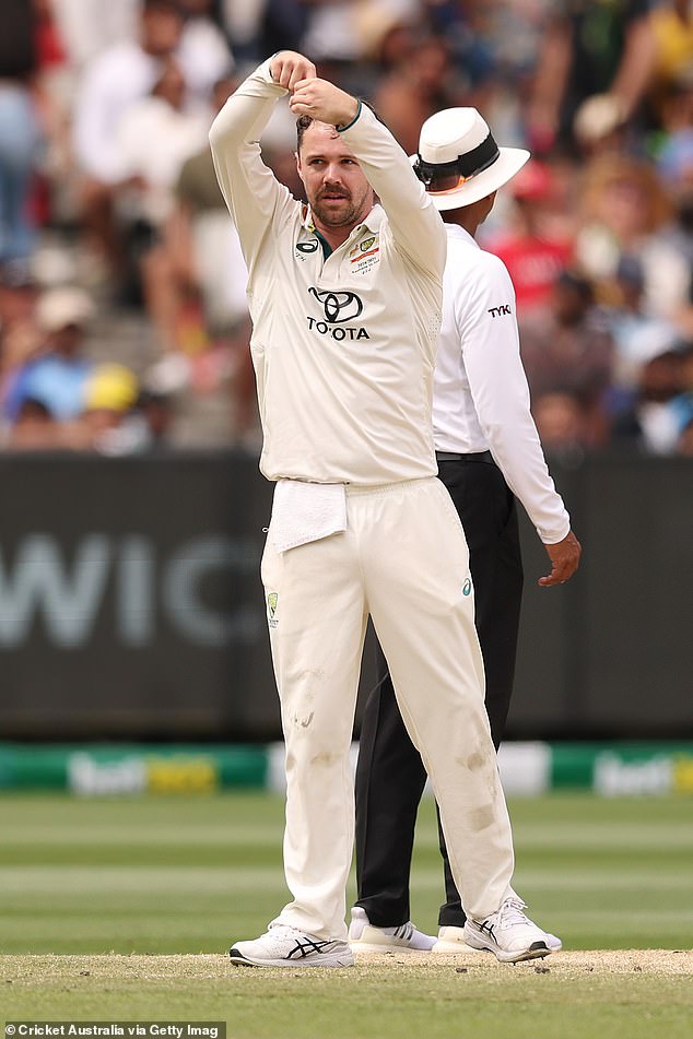 Head had confused some fans with his bizarre celebration during the Boxing Day Test, in which he stuck his index finger into a circle created by his other fingers.