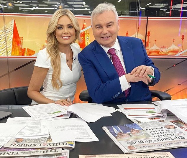 Eamonn's new co-host of GB News is Ellie (seen together). The pair have 