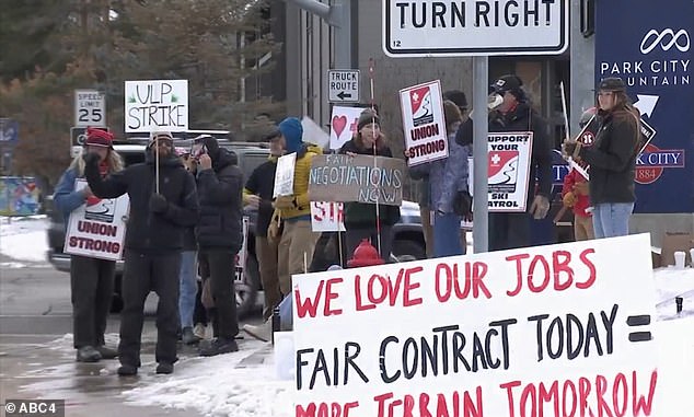 Striking workers recently had a picket line near the mountain, although most hope the strike will end soon