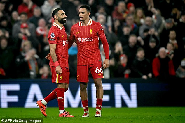 The futures of Mohamed Salah (left) and Trent Alexander-Arnold (right) have attracted the most interest in recent weeks