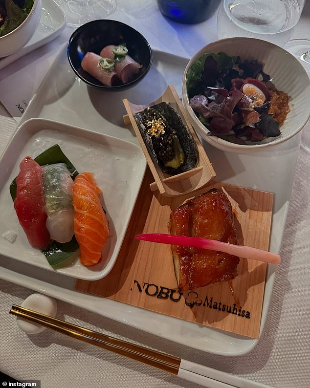 According to Nobu's menu, the delectable menu — not including a custom dish made for the Golden Globes — would cost just under $200.