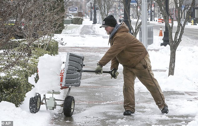 Owensboro, Kentucky received heavy snowfall as Winter Storm Blair barreled through the Ohio Valley