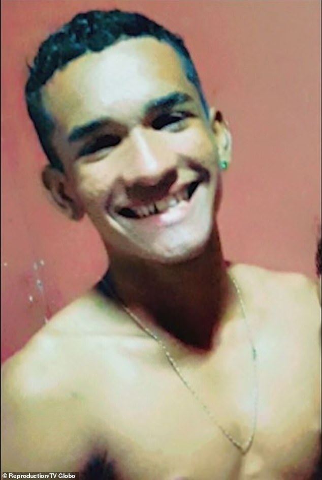 Manoel da Silva, 18, died in an ambulance on the way to hospital after eating fish dinner on January 1