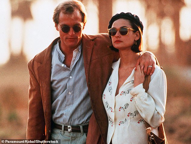 Moore co-starred with Woody Harrelson in Indecent Proposal. The film was hugely controversial due to its raunchy sex scenes, but was a box office success