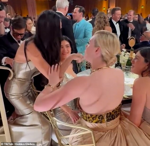 Kylie seemingly tried to get the actress' attention but was ignored