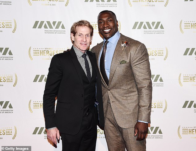 Bayless hosted Fox Sport's Undisputed with Shannon Sharpe (right) before they fell out