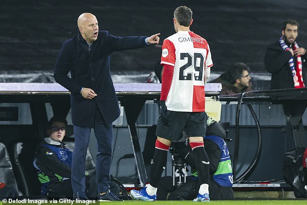 Slot found himself in a similar situation at Feyenoord with striker Santiago Gimenez