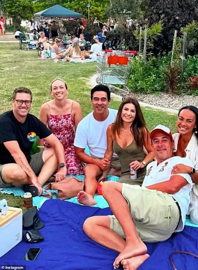 The photos come from James' twin brother Nick's Instagram page and show how the actors enjoyed a very close and informal Christmas holiday with family