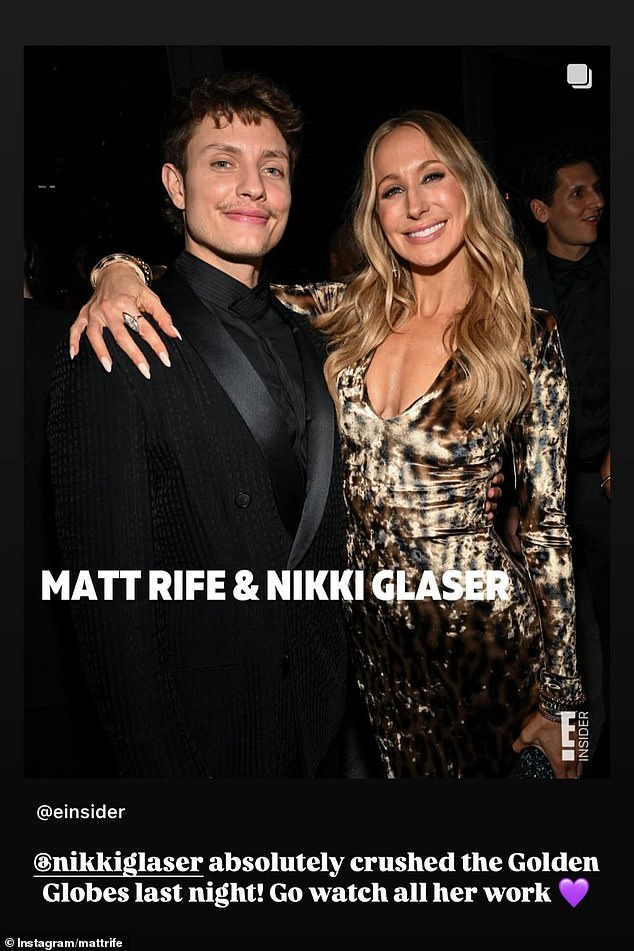 After the awards ceremony on Sunday night, Matt praised fellow comedian Nikki Glaser for her success as a presenter