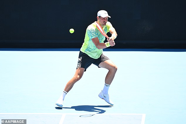 The polarizing Australian was wiped off the field in just 61 minutes as he lost in a straight sets to Slovakian Jozef Kovalik