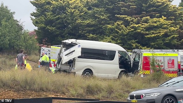 The crash has closed all southbound lanes of the Hume Highway, with a detour on Jerrara Road