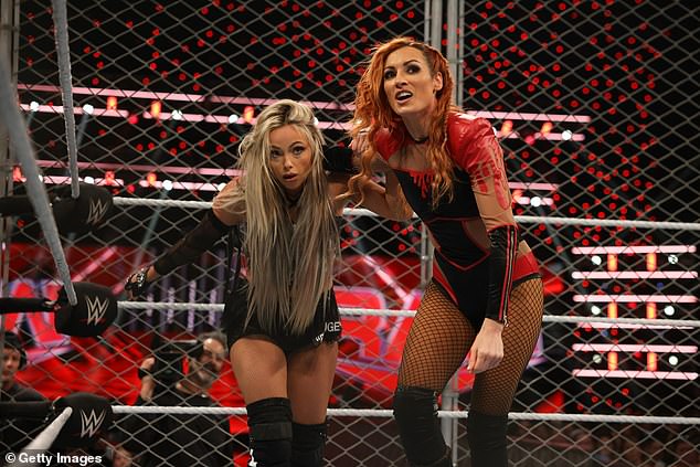 Lynch's last match in WWE at the time of writing took place in a steel cage on RAW last May