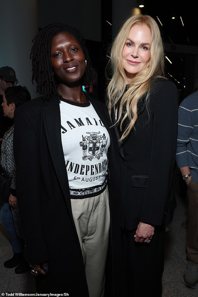 Nicole was seen smiling with British star Jodie Turner-Smith during the screening