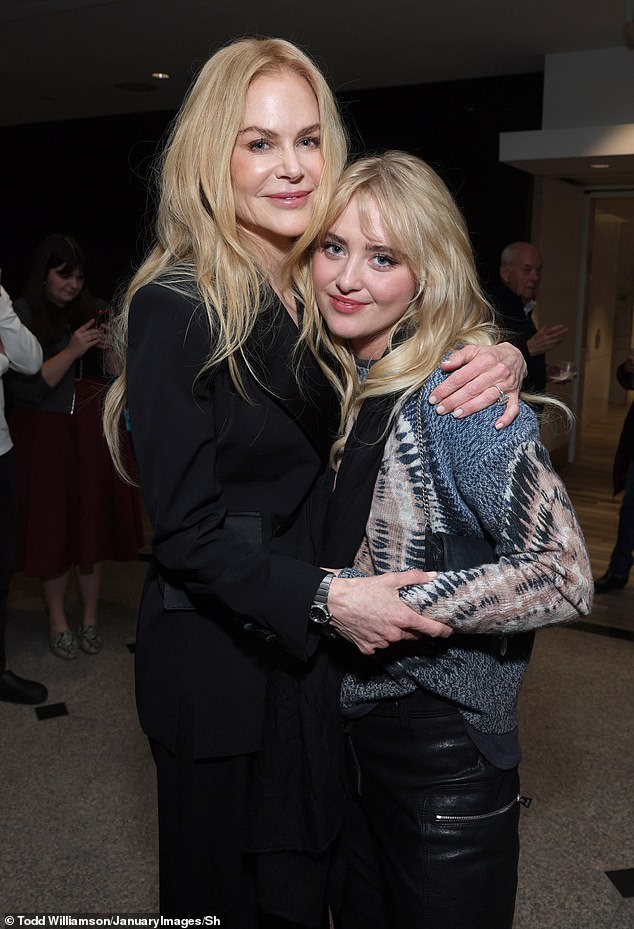 She also hung out with Kathryn Newton as she made her rounds that night