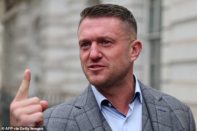 The diminutive far-right leader is serving an 18-month prison sentence for contempt of court over social media posts about a teenage migrant, which began in October.