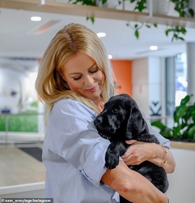 'I'm so excited/thrilled/proud to be the newest ambassador for Guide Dogs Australia. What a brilliant, genuine and trusted organization,” she wrote in her caption