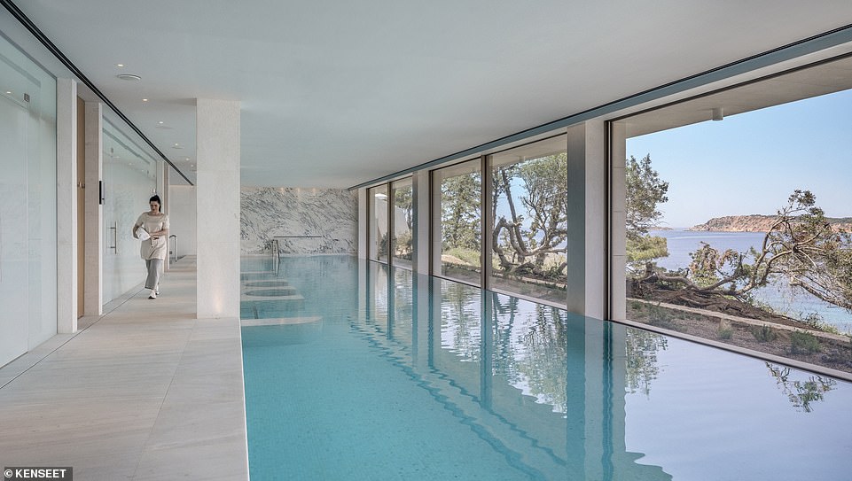 The Four Seasons has an indoor pool overlooking the sea - a great option for a rare day of bad weather