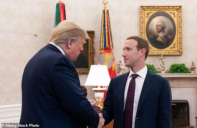 Trump and Zuckerberg meet here in the Oval Office in September 2019