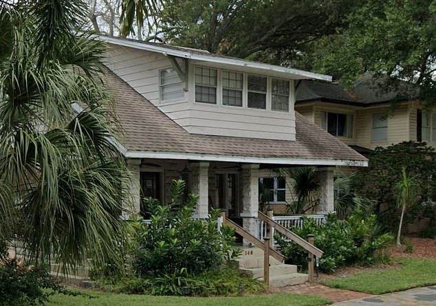 Pictured is Leedy's $1.1 million home in St. Petersburg, Florida. He faces up to life in prison if convicted of the crimes he is accused of