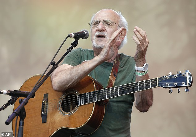 Peter Yarrow performing in New York in July 2014