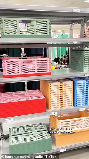 The collapsible crates have landed at Kmart and are available in a variety of sizes, including small (5L) for $4, medium (15L) for $6 and large (30L) for $10