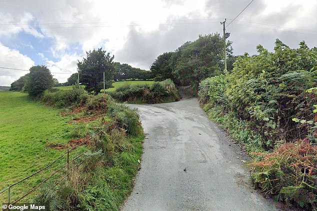 A milk tanker got stuck on the roads near the village (pictured) while trying to make a delivery to the non-existent Aldi. The road was closed for hours and the truck had to be rescued before order was restored