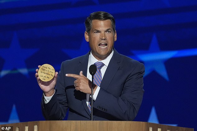 Duncan speaks at the Democratic National Convention in Chicago on August 21, 2024