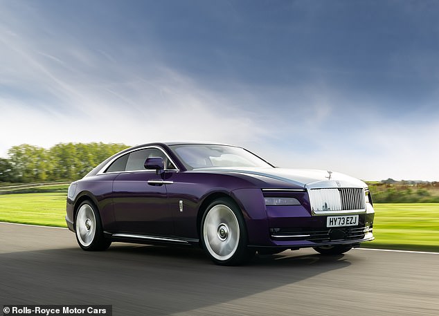 The all-electric Specter was Rolls-Royce's second best-selling car in 2024, the British brand said