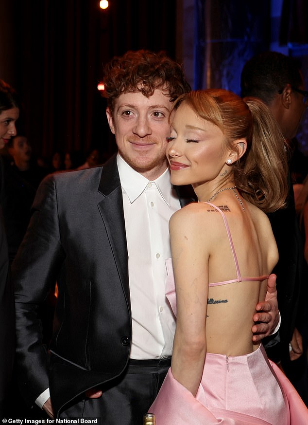 During the gala, the couple was seen exchanging a warm hug before heading to their table