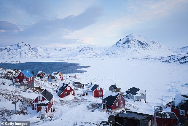 The US offered Denmark $100 million in gold for Greenland in 1946, which, adjusted for inflation, amounted to about $1.4 billion in 2019. However, the valuation does not include the natural resources or diplomatic importance that Greenland, the world's largest island, currently has. Pictured is the Greenland village of Kulusuk in winter (archive photo)