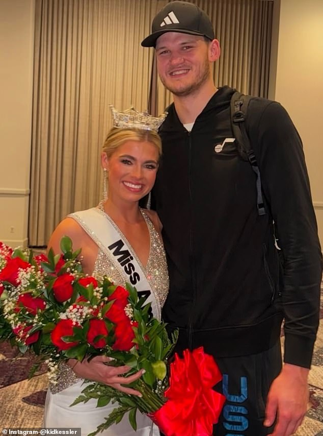 Kessler was able to personally congratulate his girlfriend Abbie Stockard on her big win