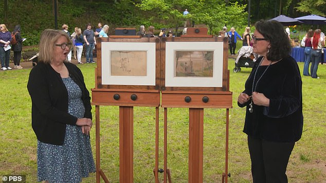 The Winslow Homer Watercolors owner explained that the art had been in her family for 'probably 150 years'