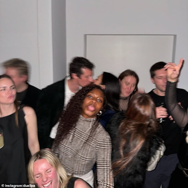 It comes after Dua and Callum packed on the PDA as they rang in the new year by partying with friends