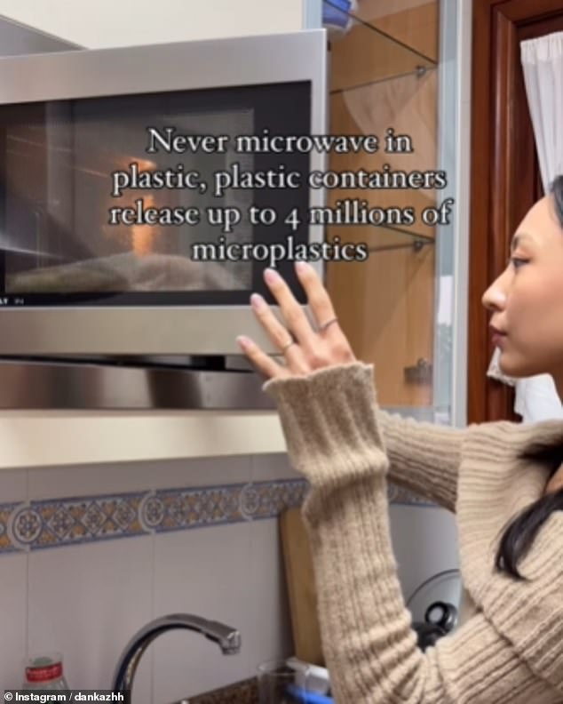 While you may be tempted to reheat your leftovers in a plastic container, Ms. Zhaxylykova strongly urges you not to do so