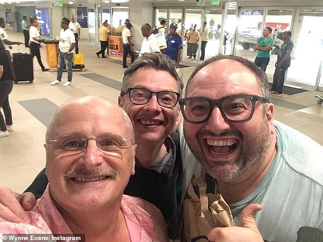 The Strictly Come Dancing star shared a series of images on Instagram as he announced the shock death of his 'beautiful' eldest brother (Huw, Mark and Wynne pictured)