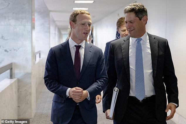 Last week, Meta named Joel Kaplan, an executive with deep GOP connections, as president of global affairs. Zuckerberg and Kaplan pictured above in 2019 when he was VP of Global Policy