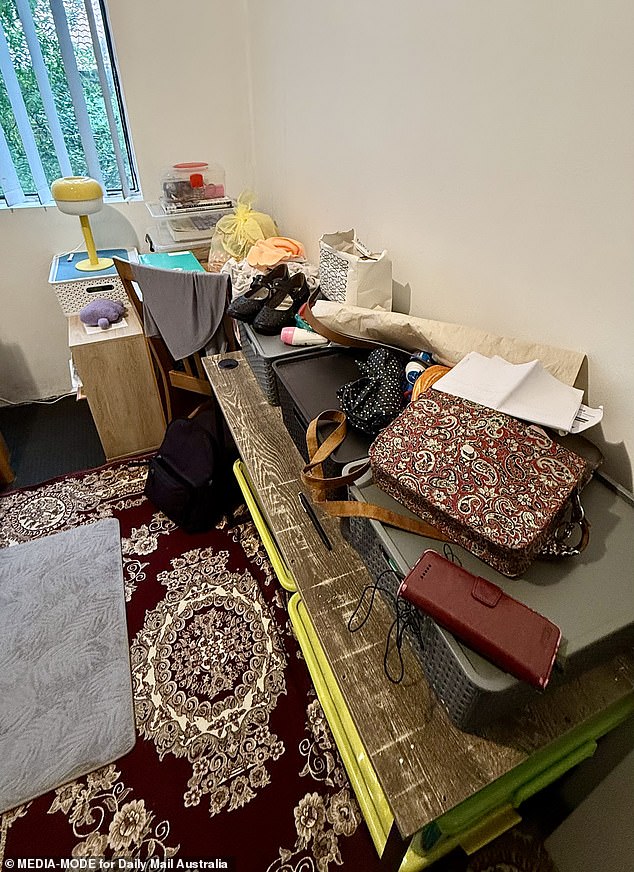 Samia's belongings remained neatly packed in bins in her room when Daily Mail visited on Wednesday