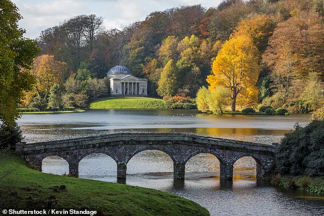 The NYT suggests visiting Stourhead in Wiltshire, pictured above, where the 2005 version of 'Pride and Prejudice' was filmed