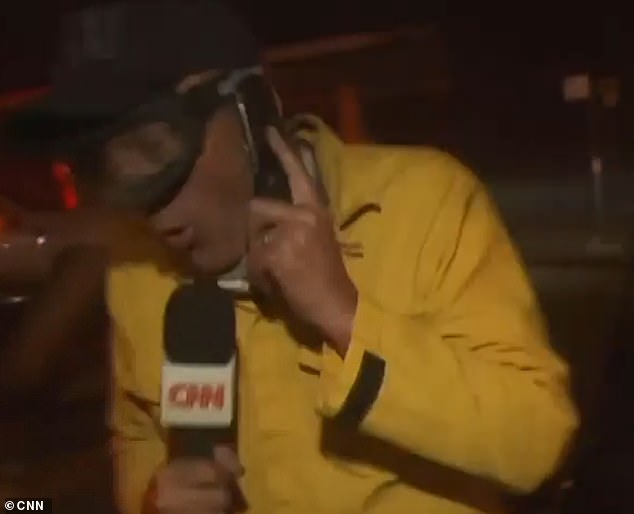 1736346333 744 Moment stunned CNN reporter is almost struck by LA wildfire