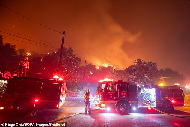 The fire started on Tuesday and was fanned by strong winds, which proved difficult to fight