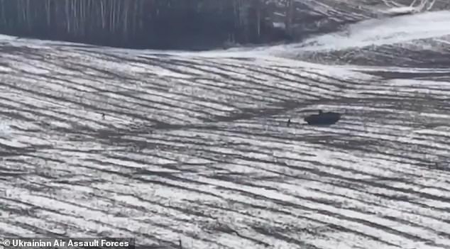 Other clips show the infantry vehicle, which has a top speed of 62 miles per hour, chasing and knocking down other soldiers on the battlefield