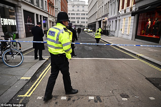 Buildings along Regent Street in central London were evacuated on Wednesday