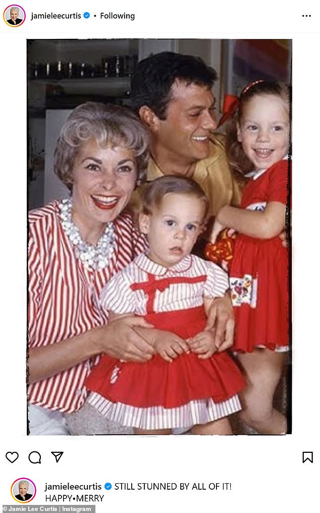 Jamie is the daughter of Janet Leigh and Tony Curtis