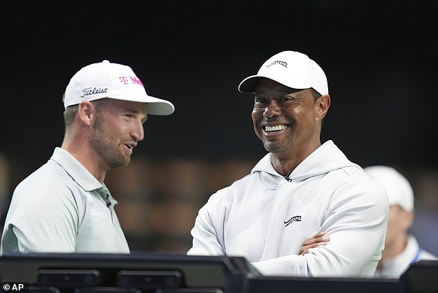 Tiger Woods sat back and watched his new golf league in Florida being unveiled to the world