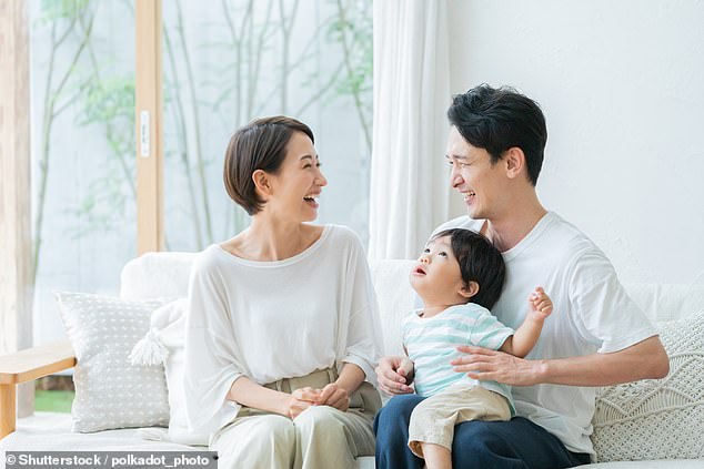 A young Japanese family. Hiroshi Yoshida, a professor at Tohoku University's Research Center for Aged Economy and Society, claims that after centuries of population decline, Japan will have just one child under the age of 14 by 2720.