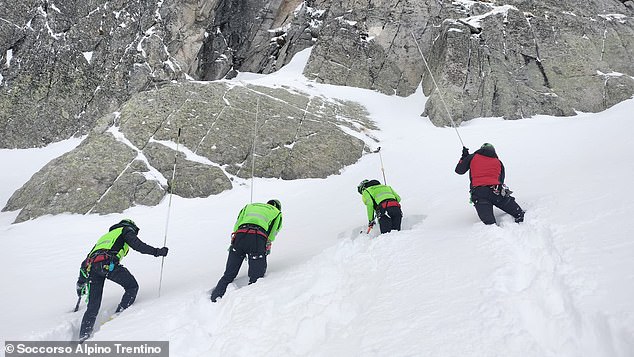 Rescuers confirmed the search for the second mountaineer would continue and that the families of both men had been informed