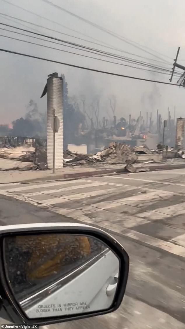 A CBS reporter captured the scenes of destruction in the once bustling metropolitan center