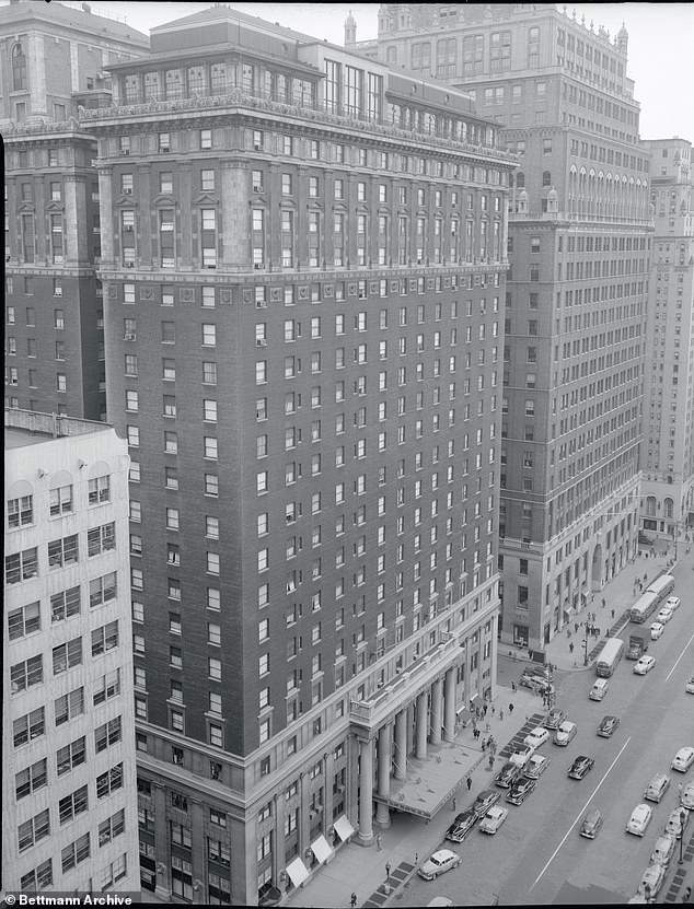 Dr.'s body Olson was found on the street after falling from the 13th floor of The Statler Hotel