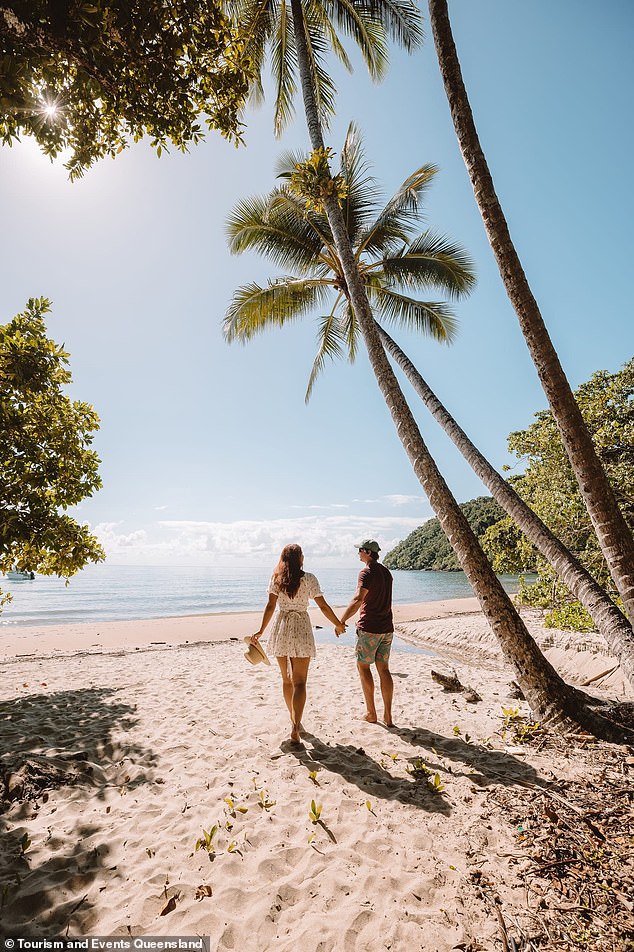 Just south of Cairns, Etty Bay is a beachside paradise that feels like you've entered another world. It offers powder-soft sand, warm bath water and the ancient Wet Tropics rainforest as a backdrop